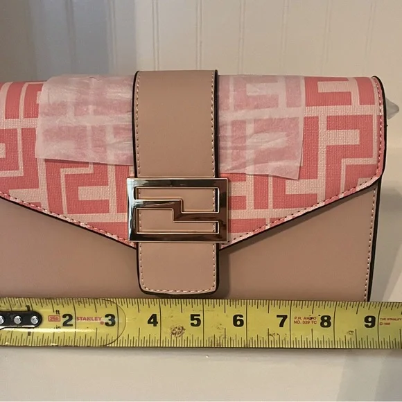 Alyssa (Versona) Crossbody Bag | Small Purse | Blush / Coral | NWT - Picture 6 of 8